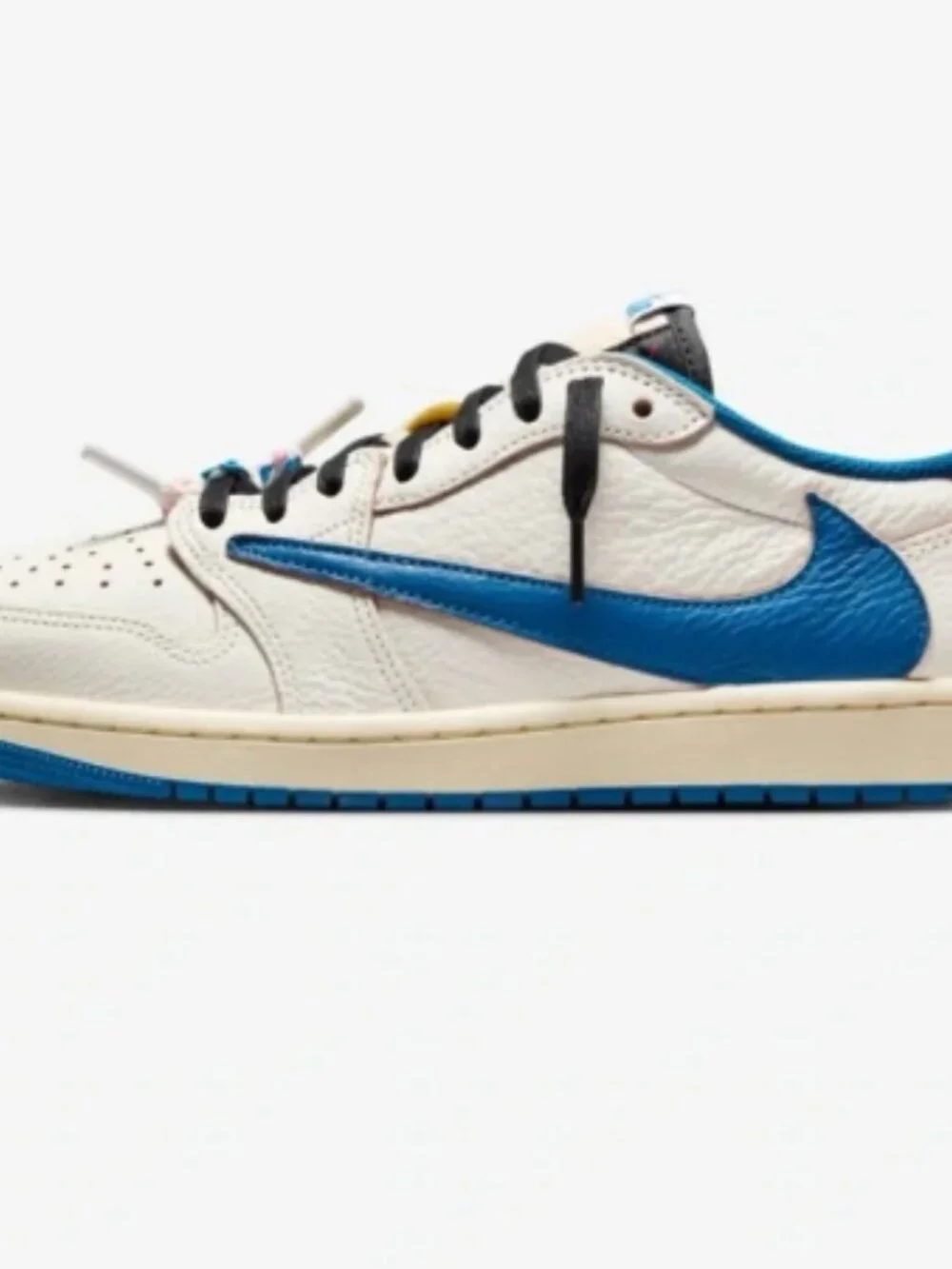 Travis Scott x Fragment x Air Jordan 1 Low OG Muslin-Military Blue